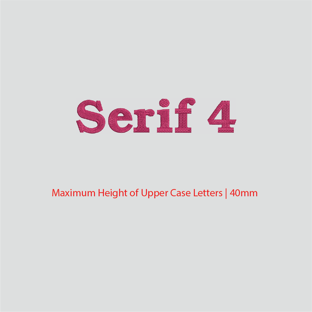 House of Uniforms Embroidery | Personal Names | Medium Branding