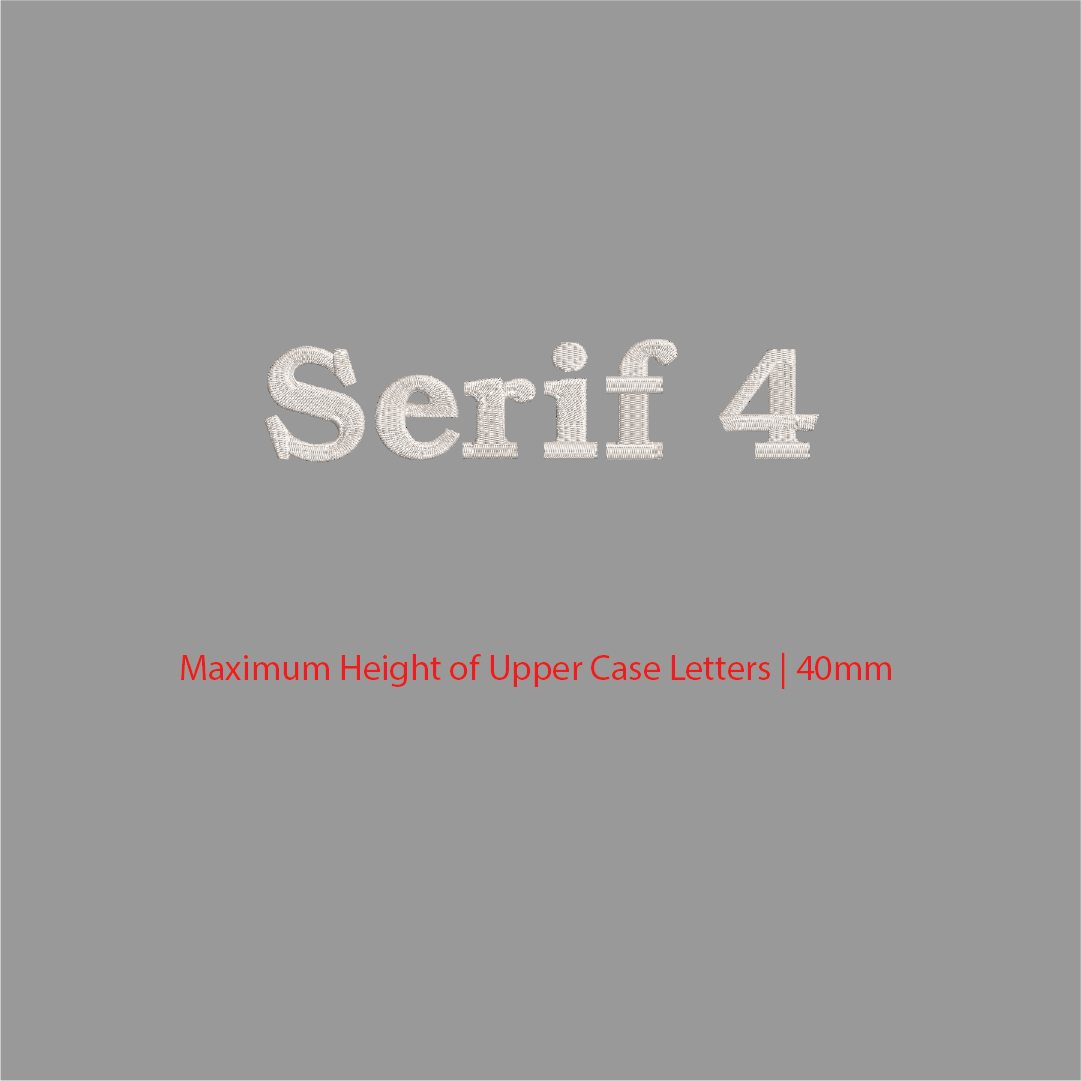 House of Uniforms Embroidery | Personal Names | Medium Branding