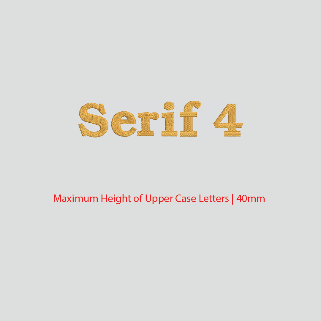 House of Uniforms Embroidery | Personal Names | Medium Branding