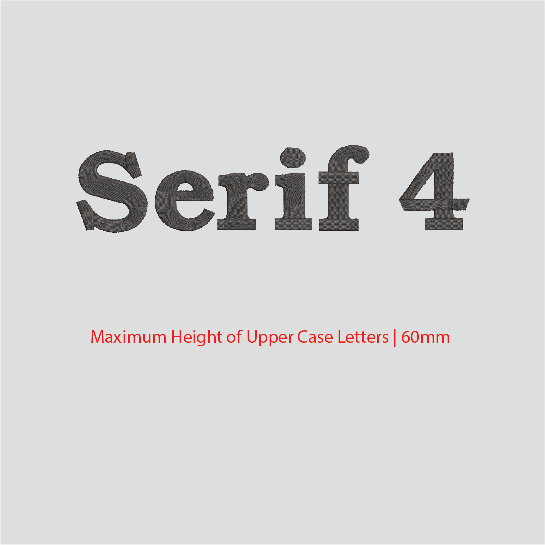 House of Uniforms Embroidery | Personal Names | Large Branding