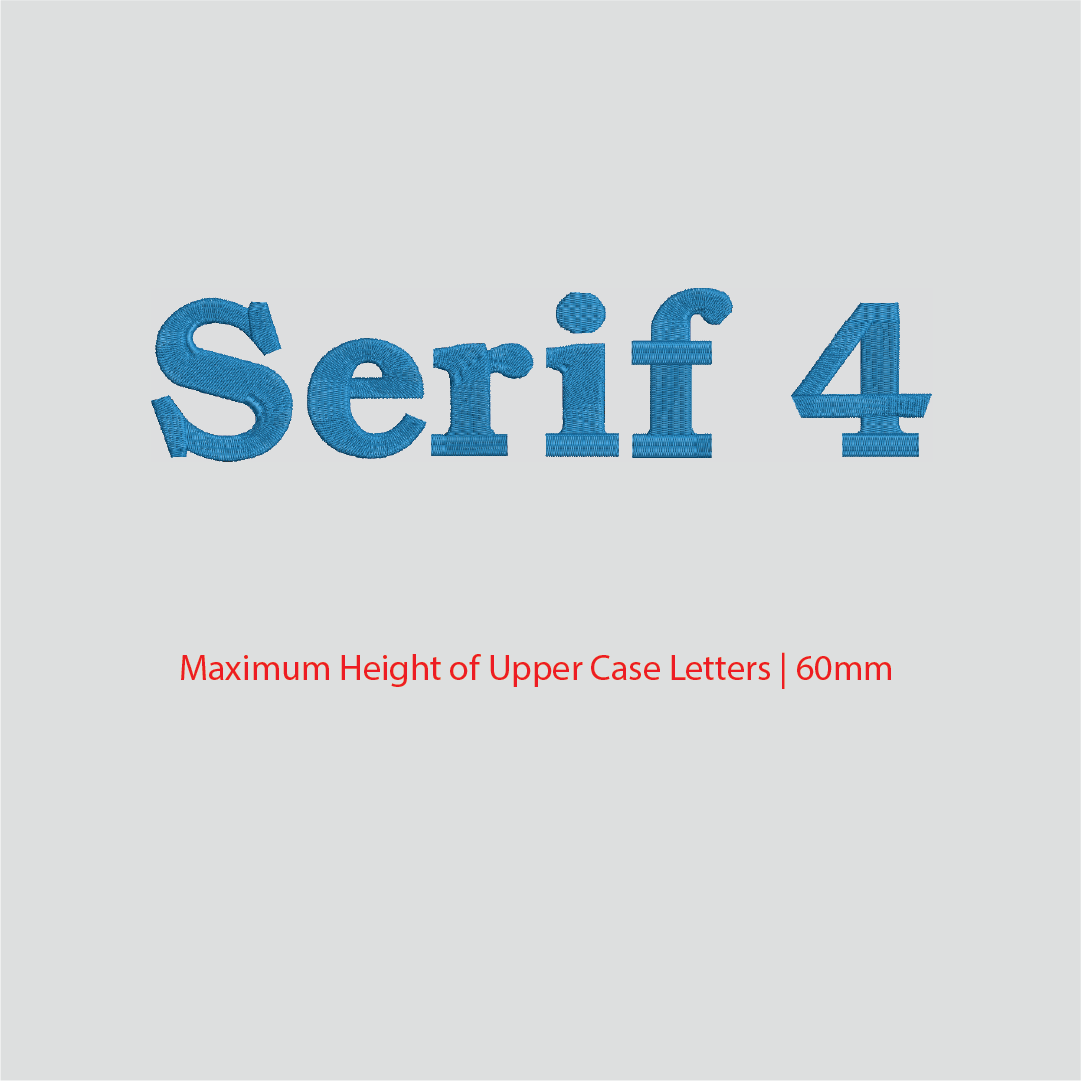 House of Uniforms Embroidery | Personal Names | Large Branding