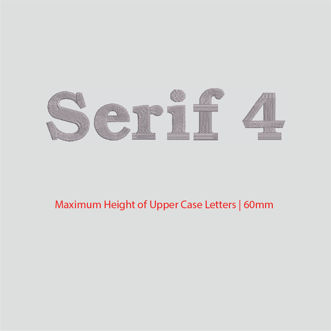 House of Uniforms Embroidery | Personal Names | Large Branding