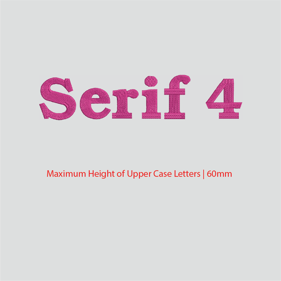 House of Uniforms Embroidery | Personal Names | Large Branding