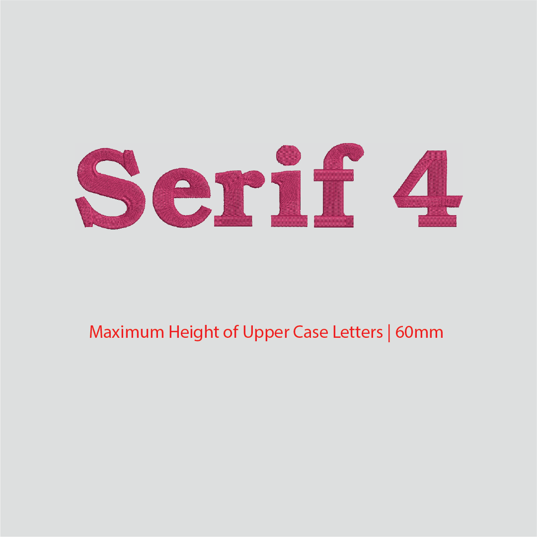 House of Uniforms Embroidery | Personal Names | Large Branding