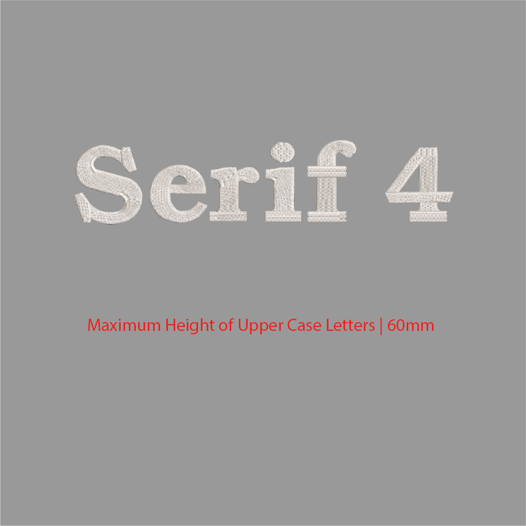 House of Uniforms Embroidery | Personal Names | Large Branding