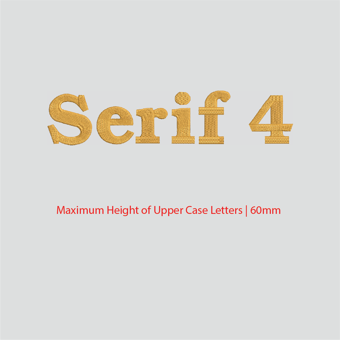 House of Uniforms Embroidery | Personal Names | Large Branding
