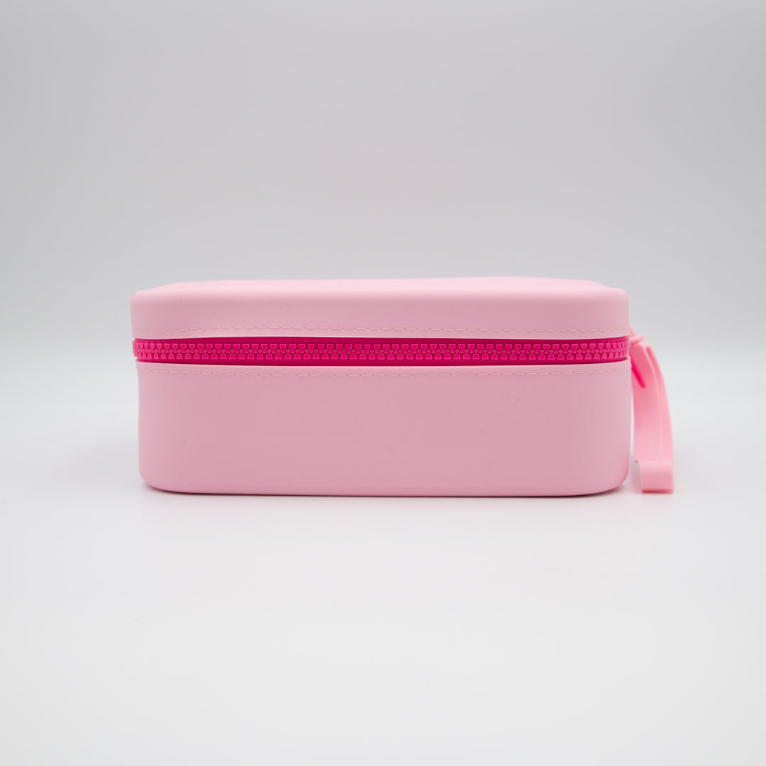 House of Uniforms The Silicon Zip Mini Bag Pink Cosmetic & Toiletry Bags