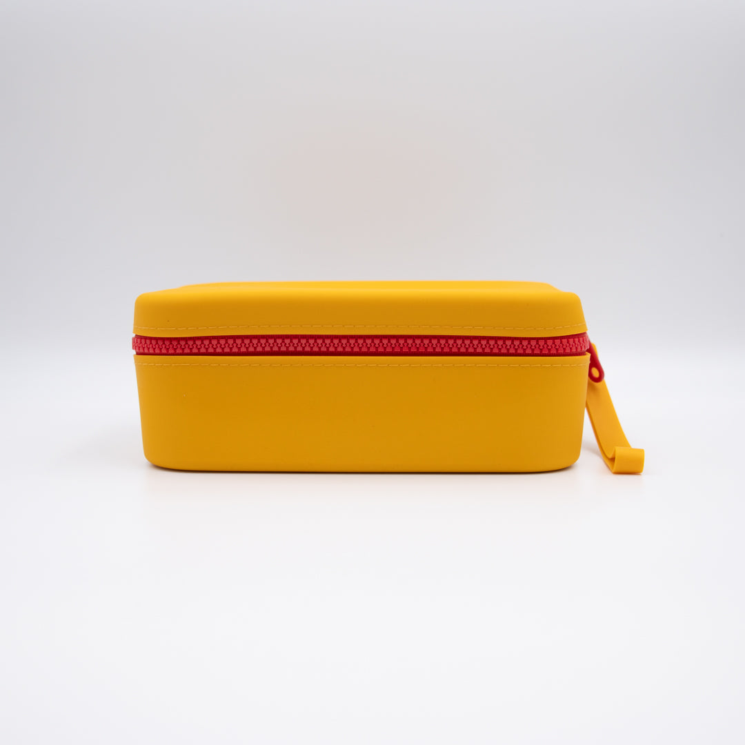 House of Uniforms The Silicon Zip Mini Bag Yellow Cosmetic & Toiletry Bags