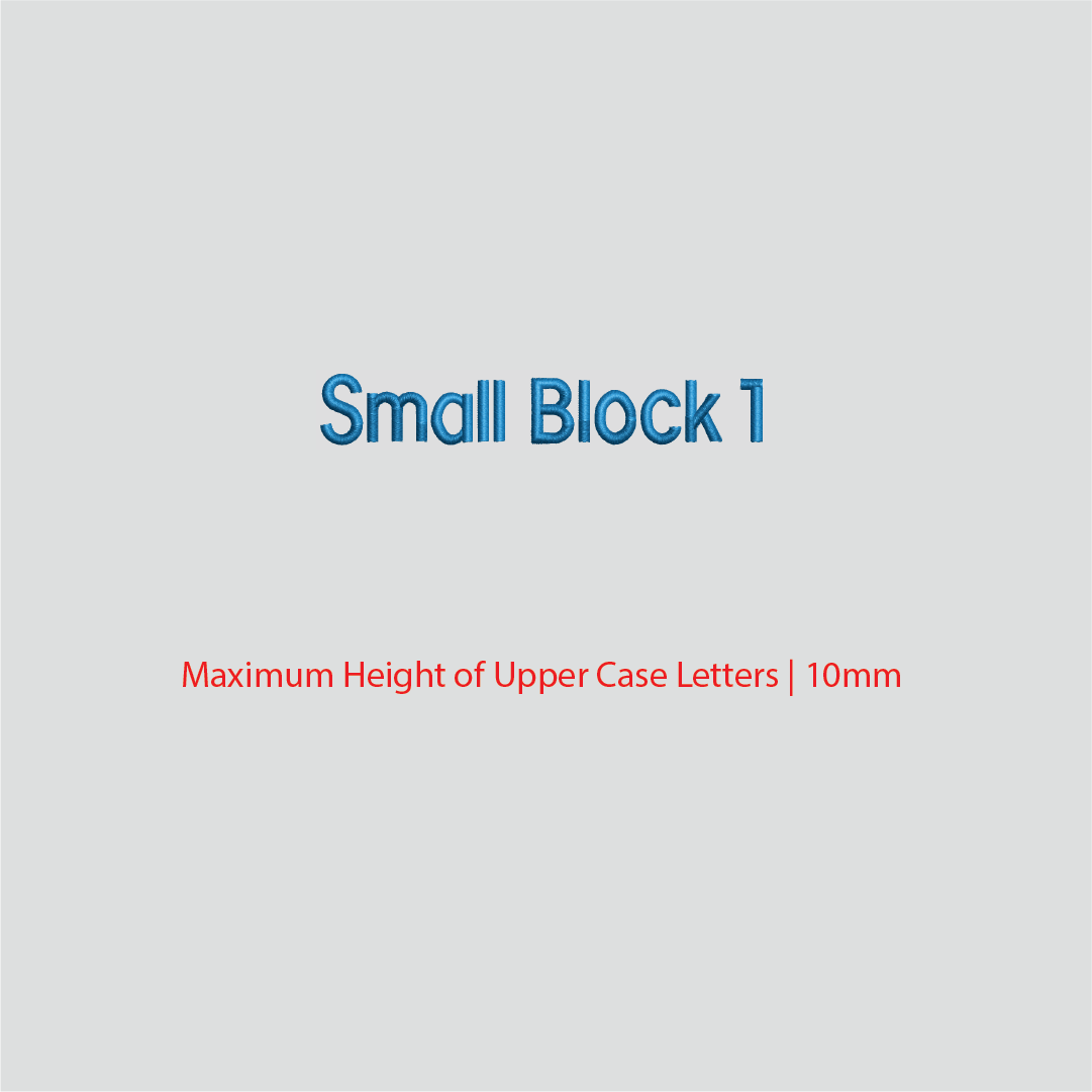 House of Uniforms Embroidery | Personal Names | Small House of Uniforms