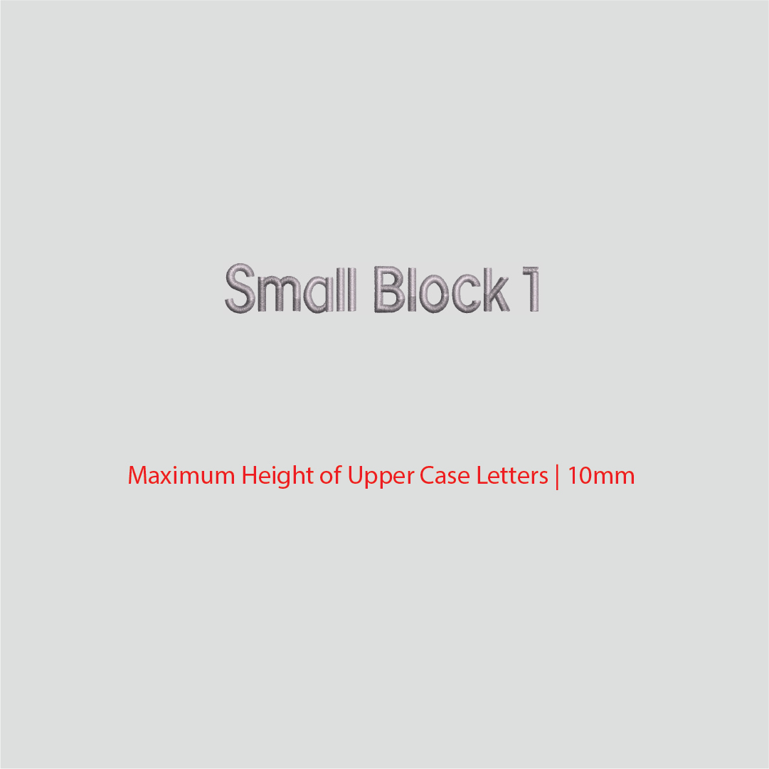 House of Uniforms Embroidery | Personal Names | Small House of Uniforms