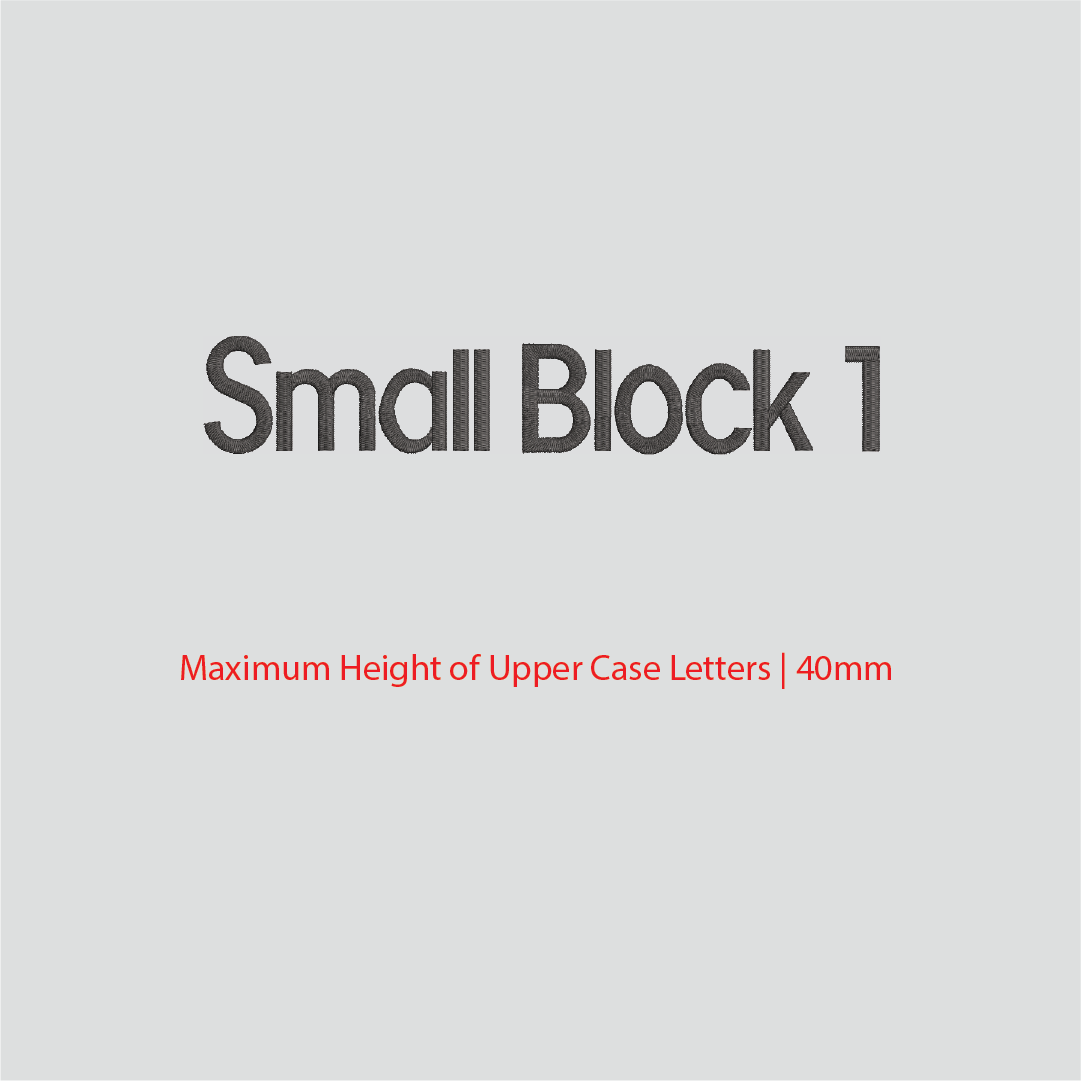 House of Uniforms Embroidery | Personal Names | Medium Branding