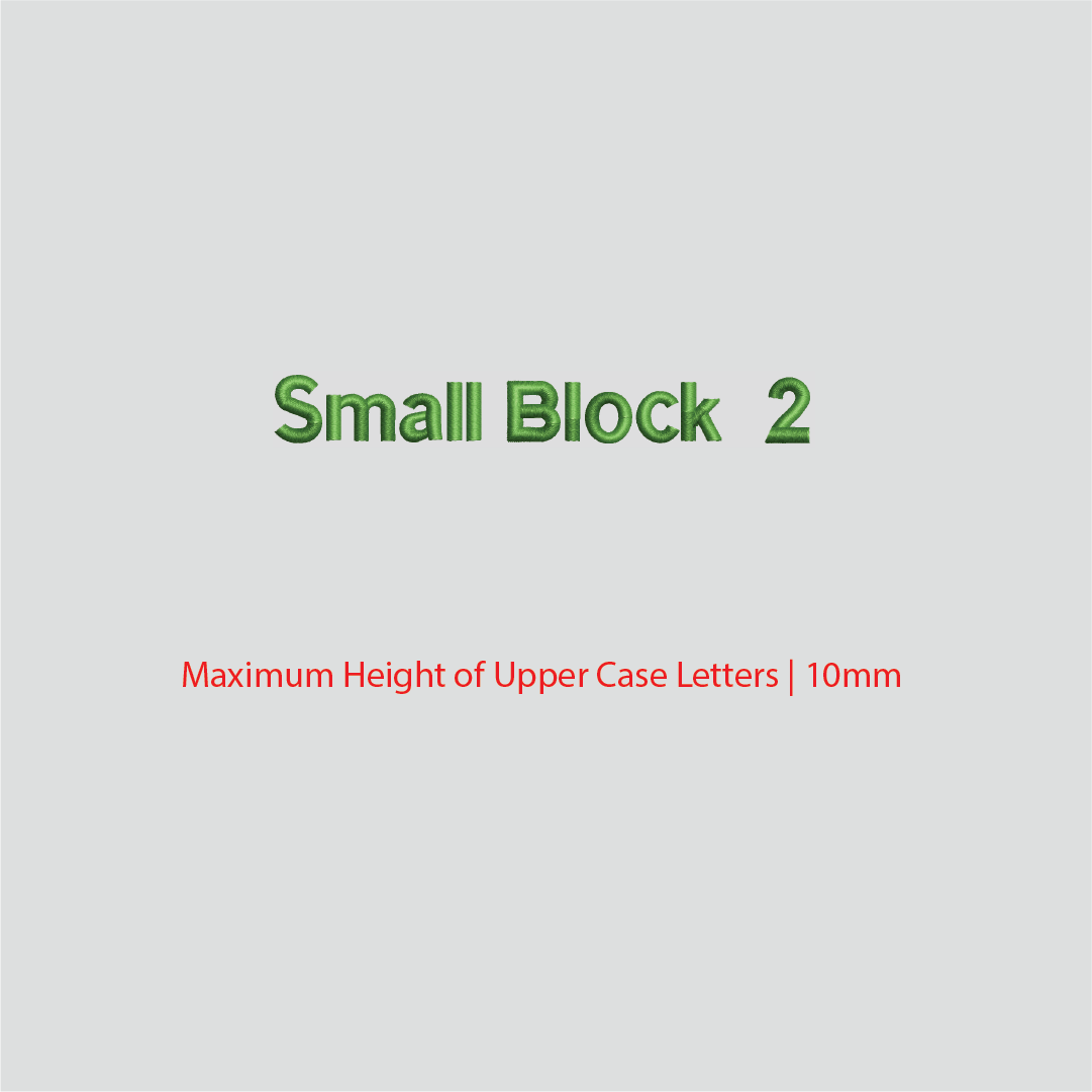 House of Uniforms Embroidery | Personal Names | Small Branding