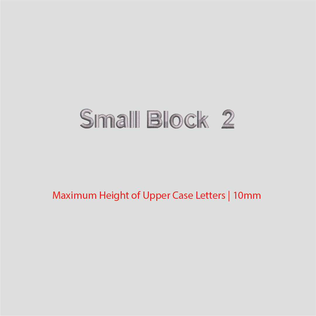 House of Uniforms Embroidery | Personal Names | Small Branding