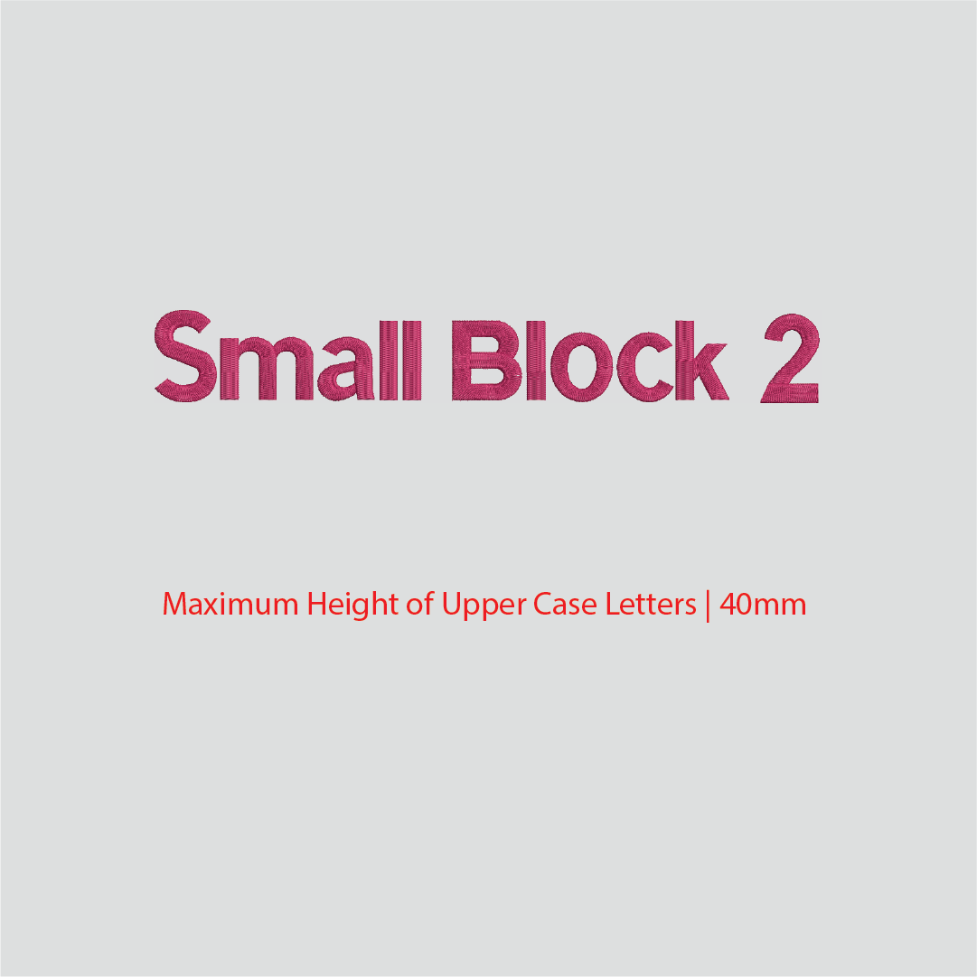 House of Uniforms Embroidery | Personal Names | Medium Branding