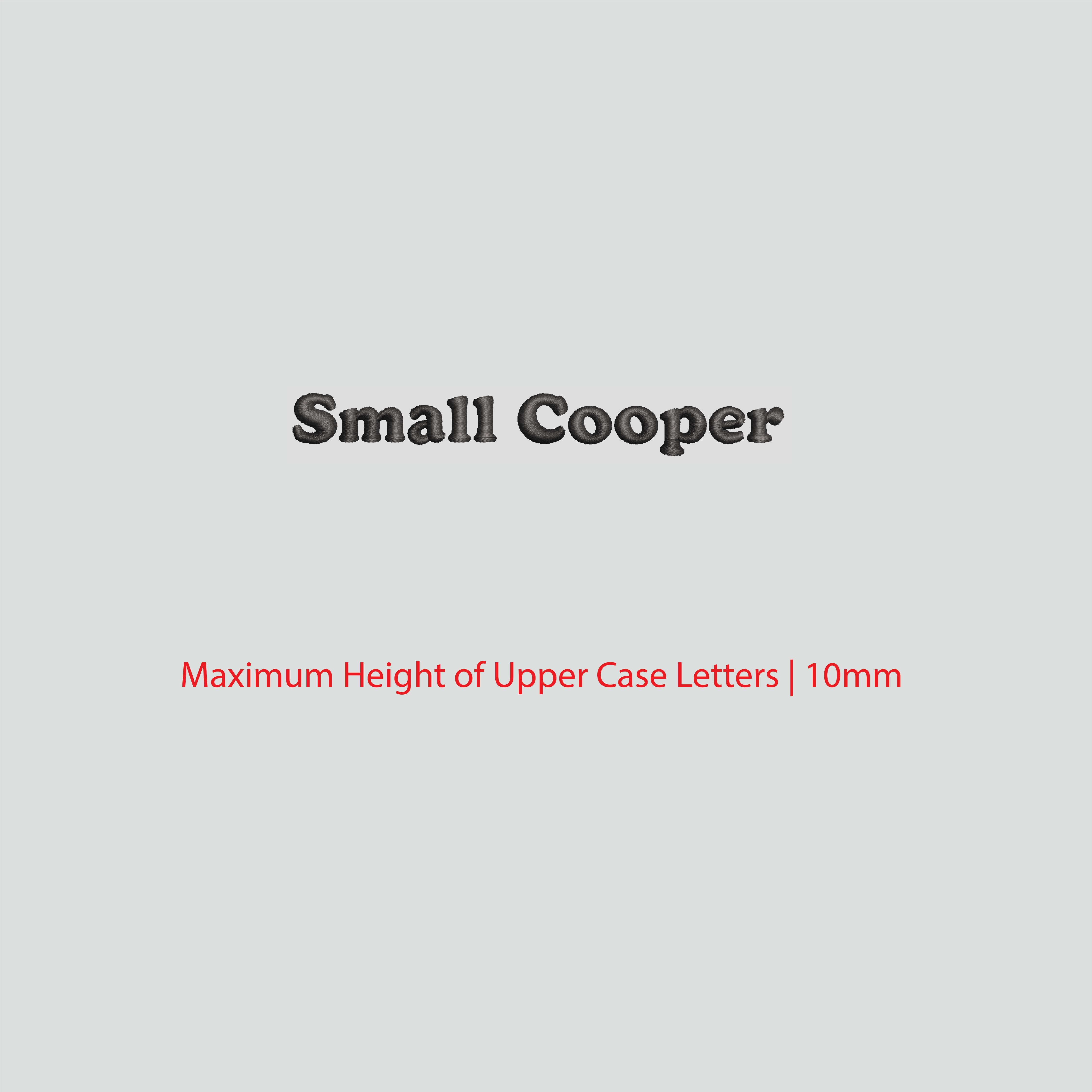 House of Uniforms Embroidery | Personal Names | Small Branding