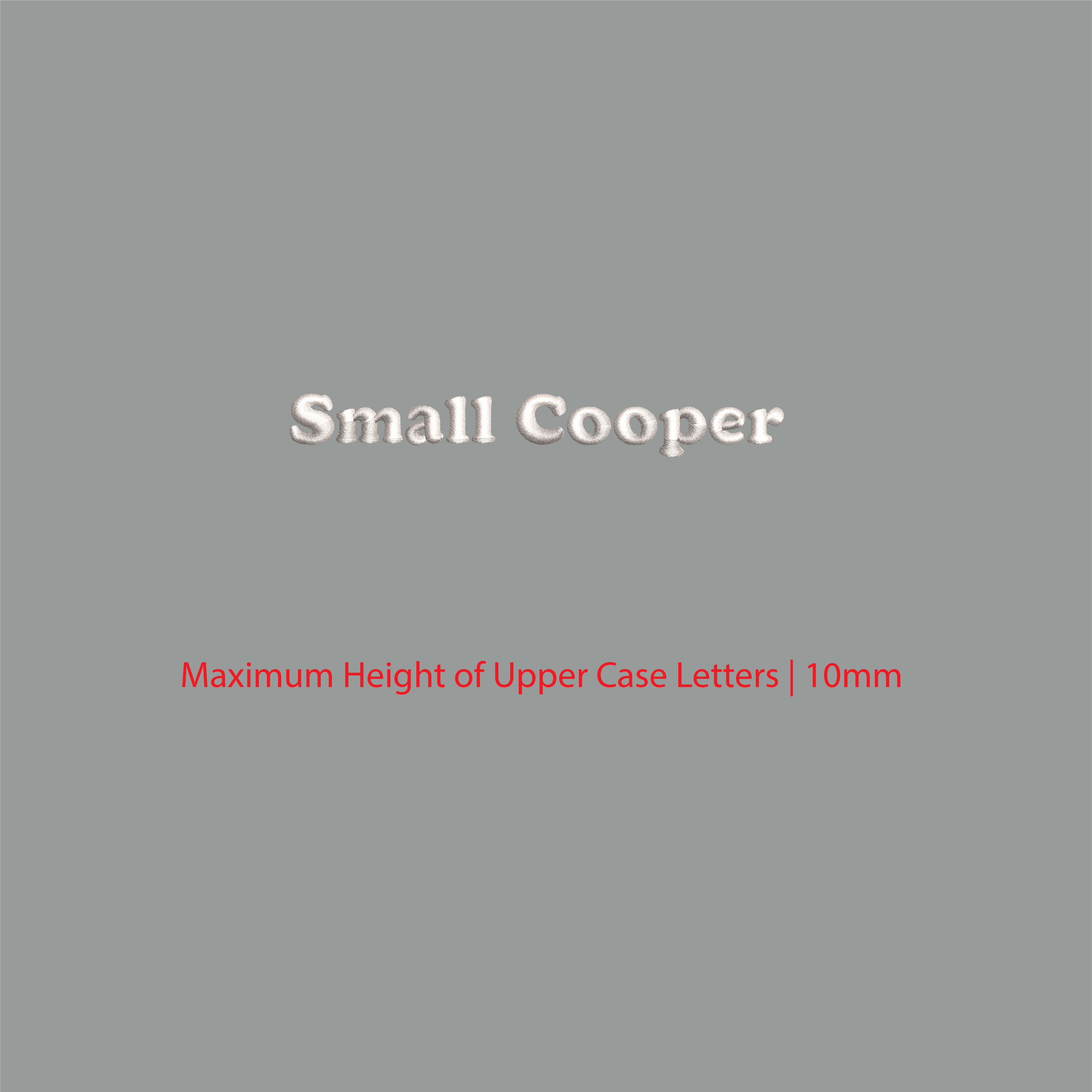 House of Uniforms Embroidery | Personal Names | Small Branding