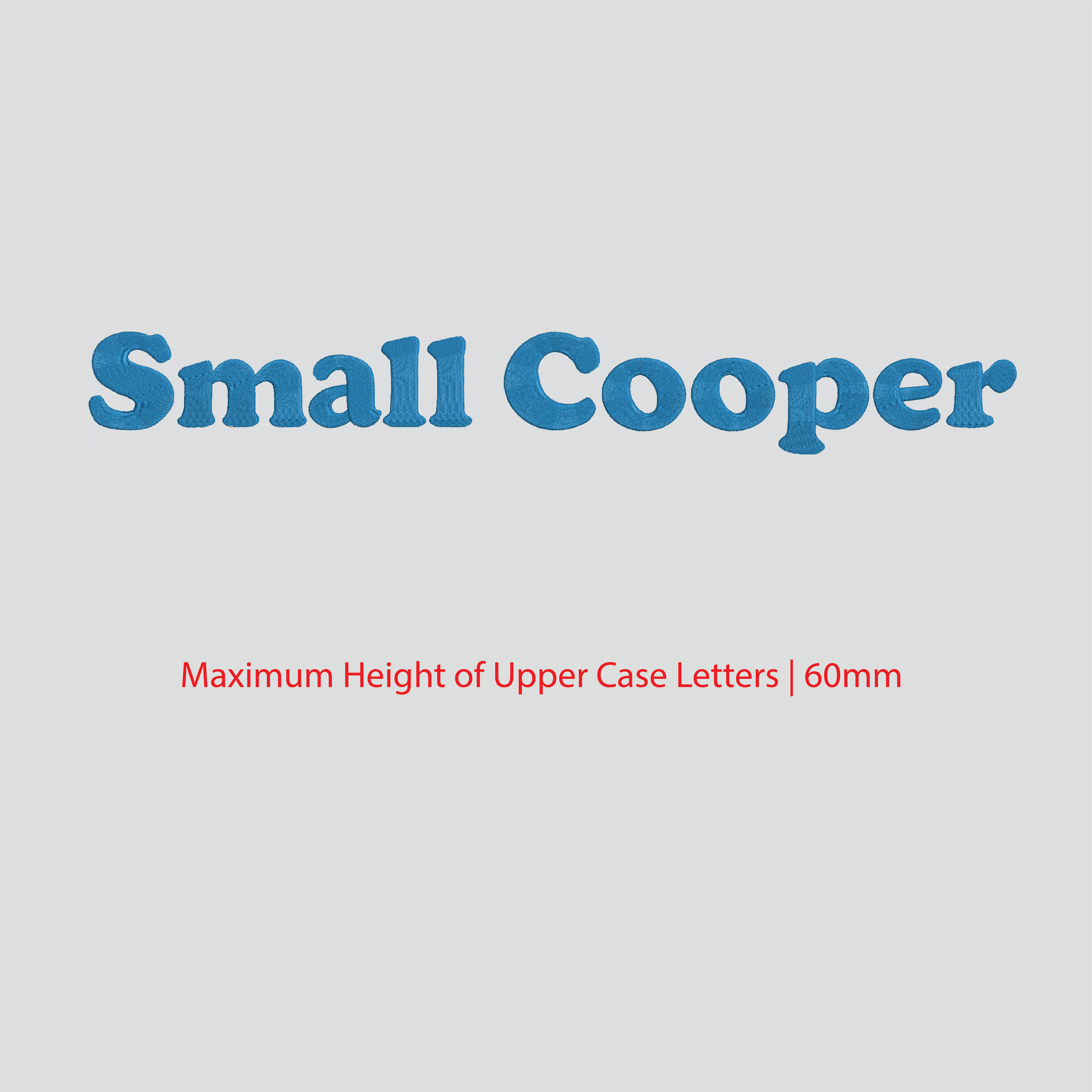 House of Uniforms Embroidery | Personal Names | Large House of Uniforms SM Cooper