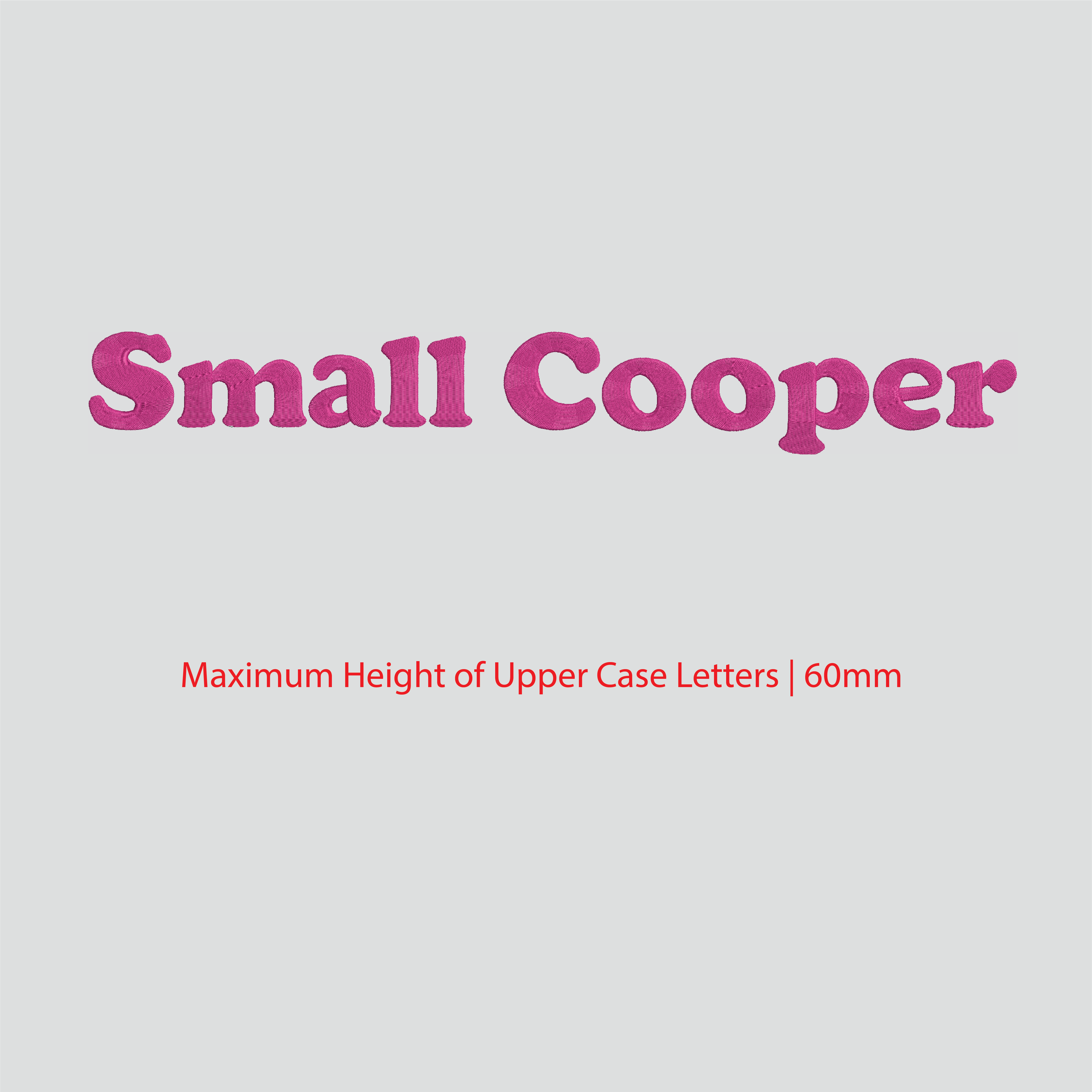 House of Uniforms Embroidery | Personal Names | Large House of Uniforms SM Cooper
