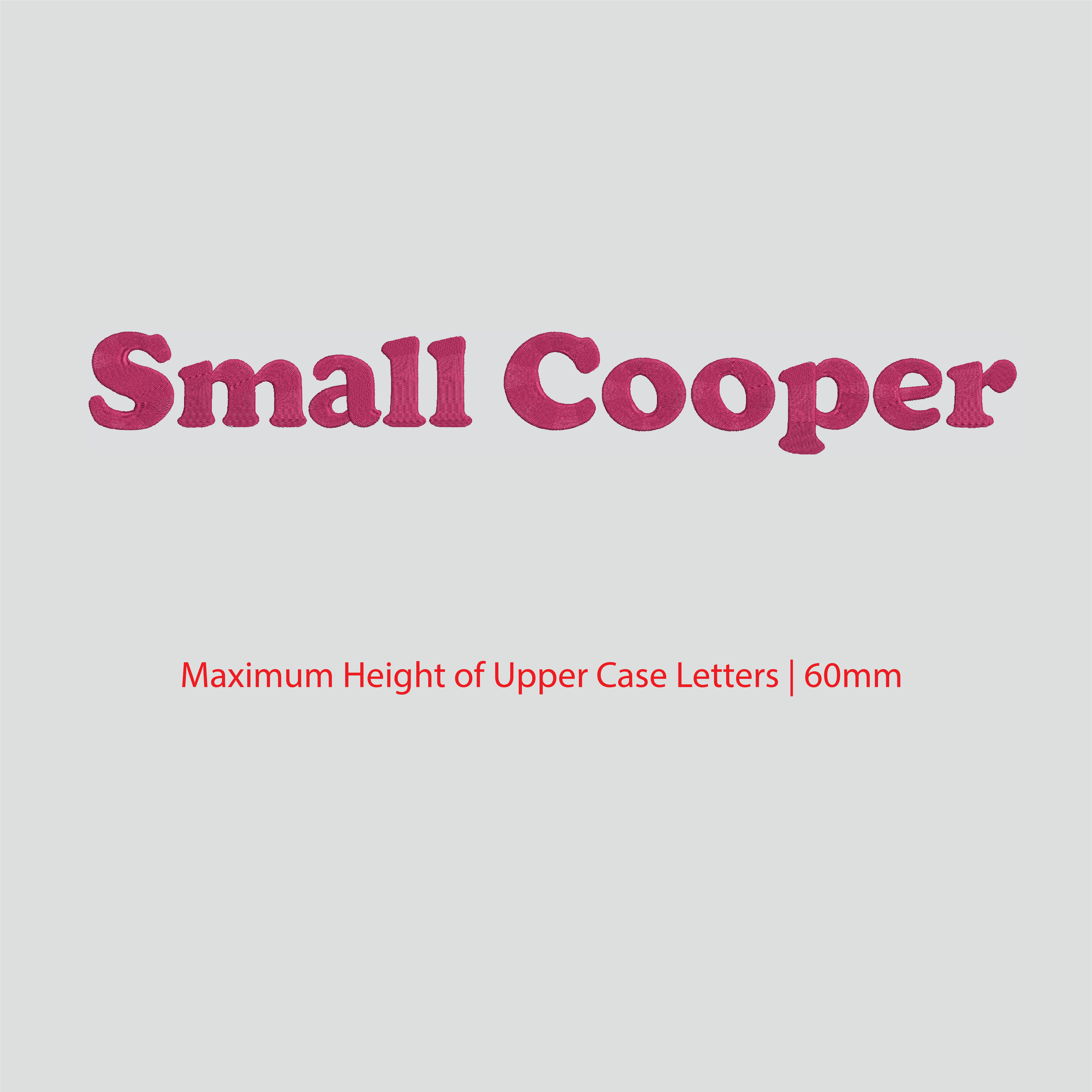 House of Uniforms Embroidery | Personal Names | Large House of Uniforms SM Cooper