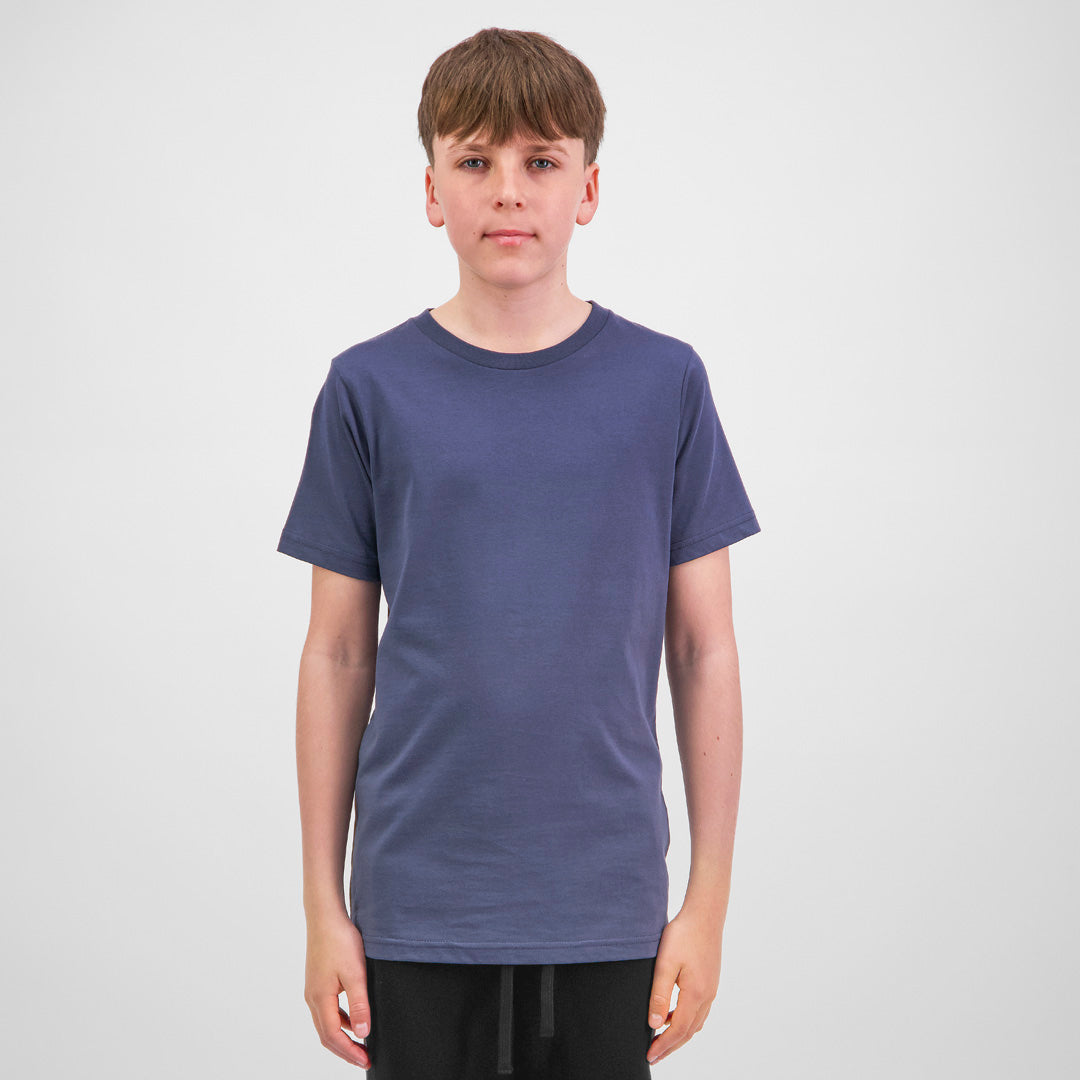 Goodmates The Basis Tee | Short Sleeve | Youth Steel Blue Shirts & Tops