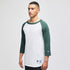 Champion The Champion Raglan Baseball Tee Shirt | Adults White/Green Shirts & Tops