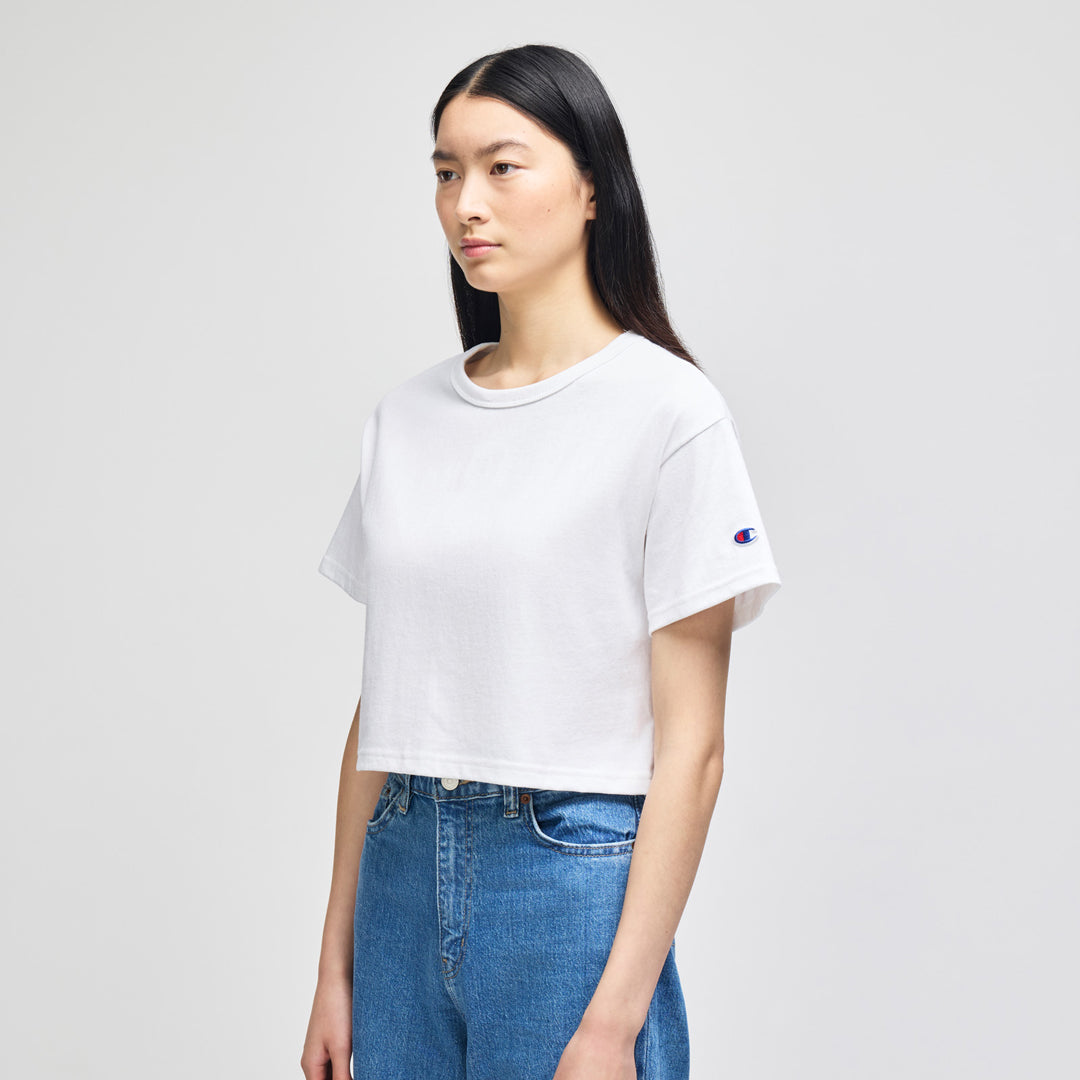 Champion The Champion Cropped T-Shirt | Womens White Shirts & Tops