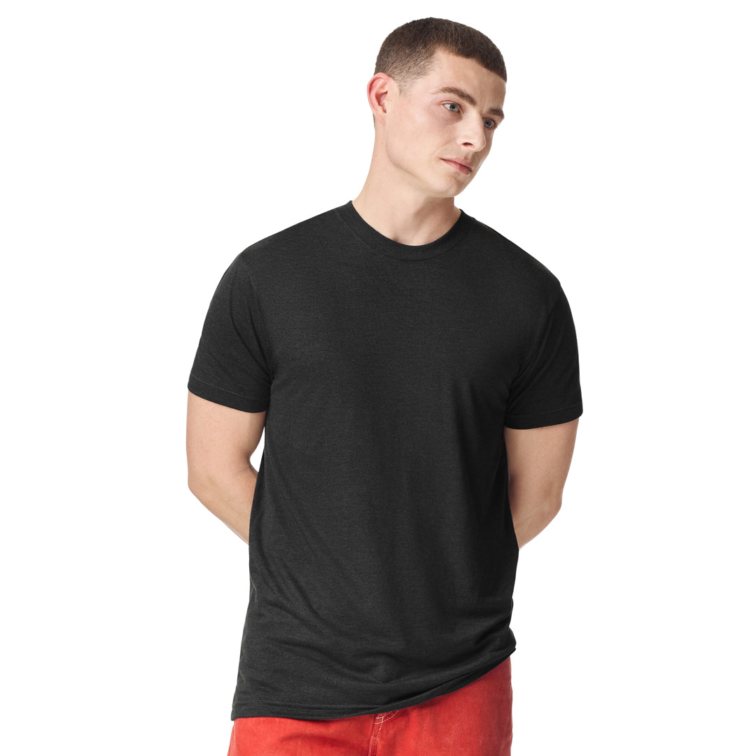 American Apparel The Track Tee | Adults Black Shirts & Tops