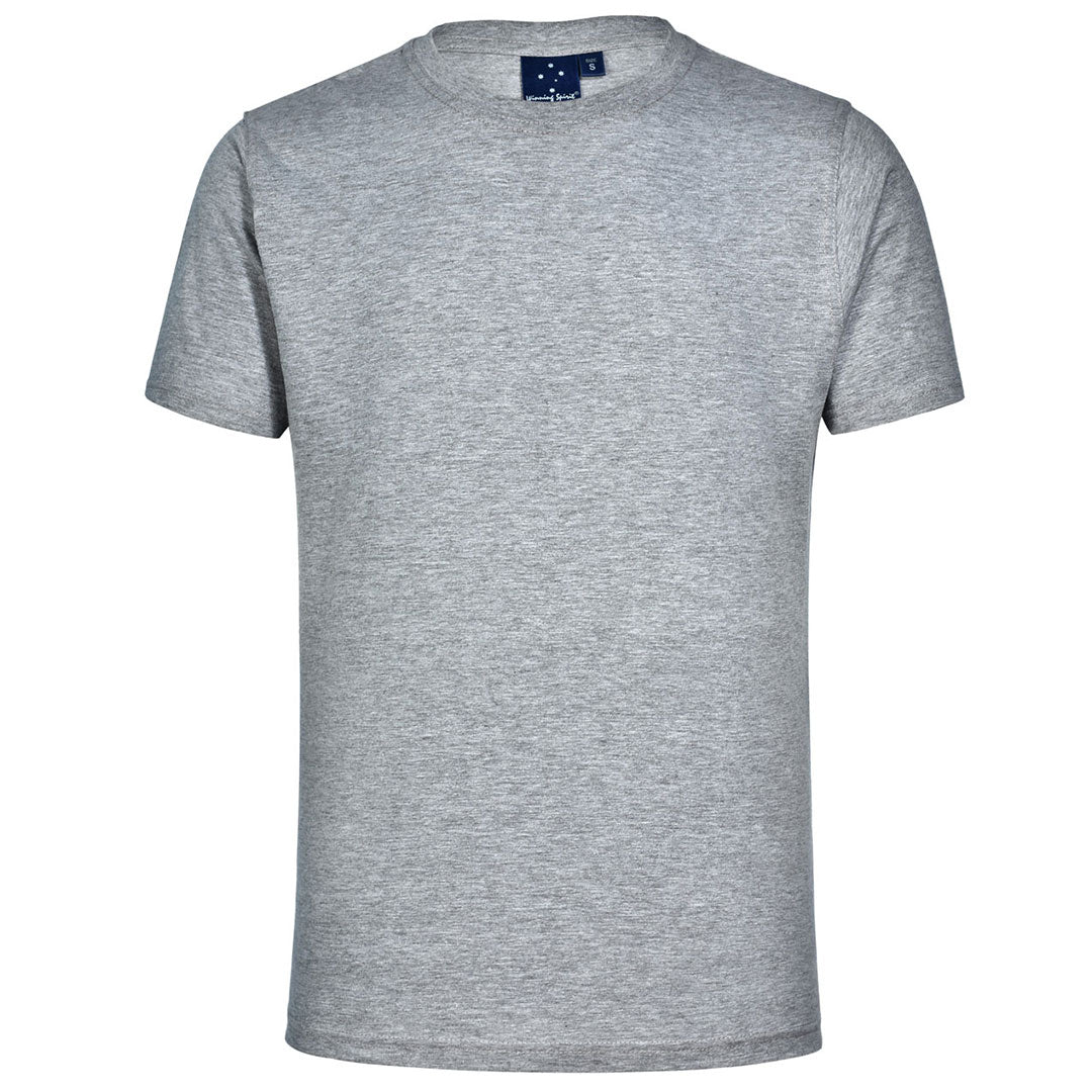 Winning Spirit The Crew Neck Budget Tee | Adults Grey Marle Shirts & Tops