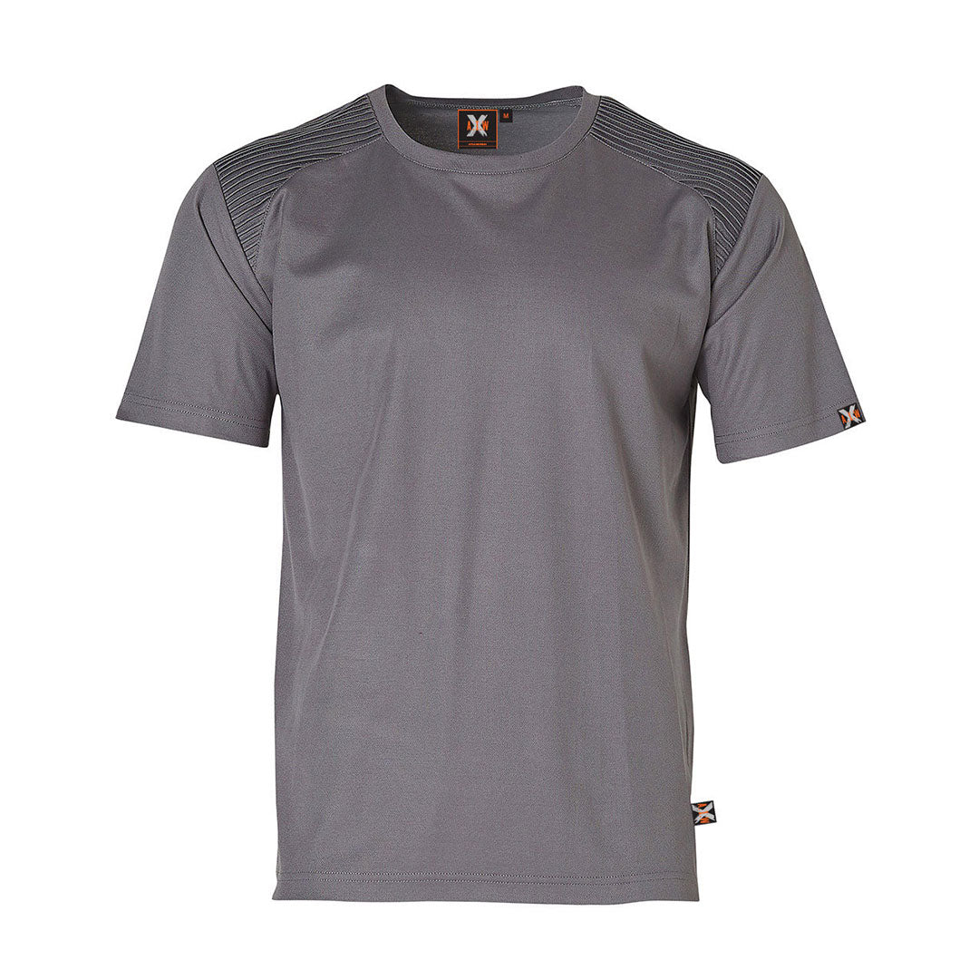 Winning Spirit The Stitched Shoulder Tee | Adults Steel Grey Shirts & Tops