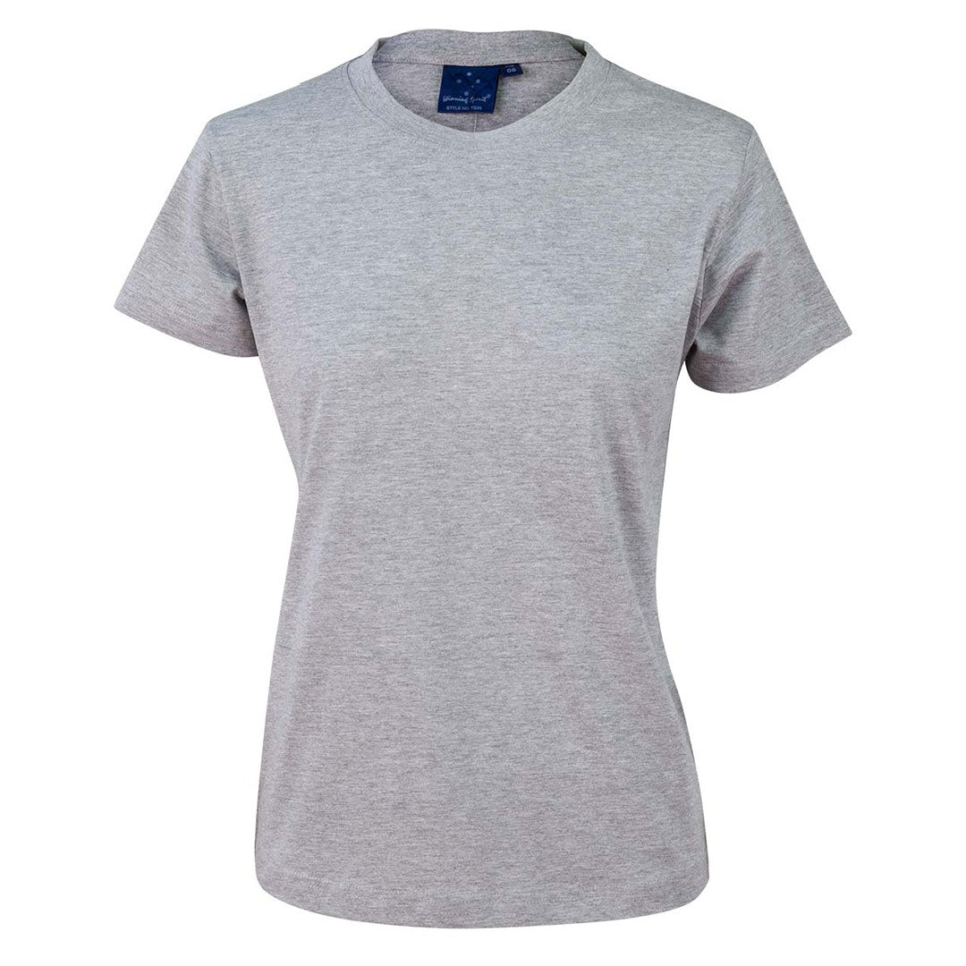 Winning Spirit The Savvy Tee | Basics | Ladies Grey Marle Shirts & Tops