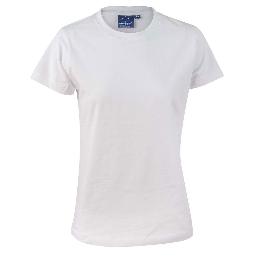 Winning Spirit The Savvy Tee | Basics | Ladies White Shirts & Tops