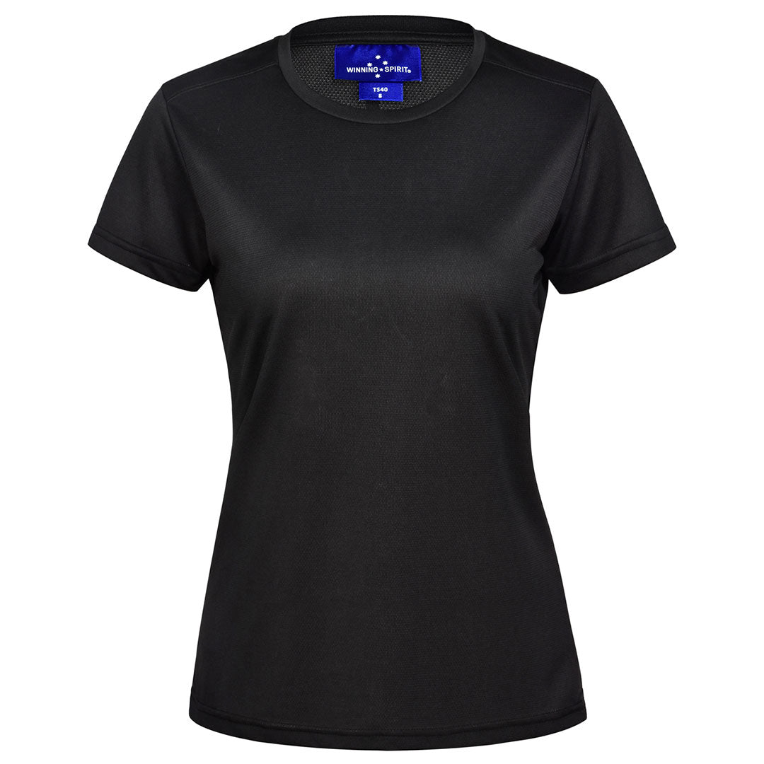 Winning Spirit The Ultra Light Tee | Ladies Black Shirts & Tops
