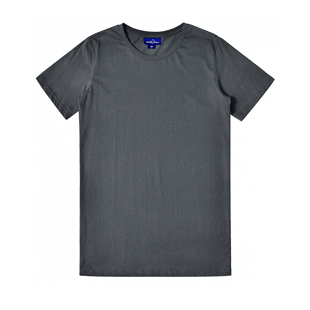 Winning Spirit The Premium Cotton Tee | Mens Charcoal Shirts & Tops