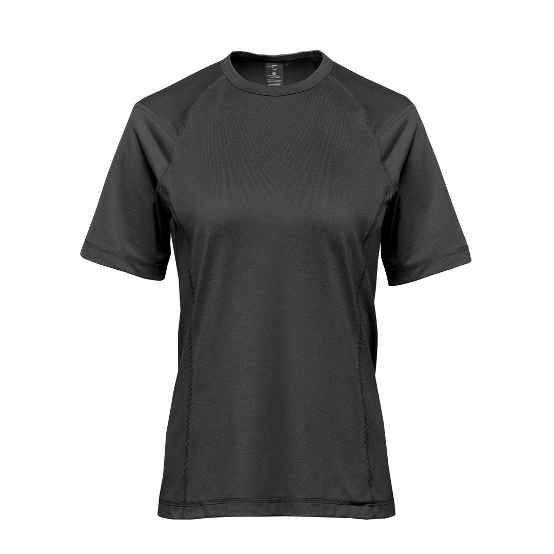 Stormtech The Volante Tee | Short Sleeve | Ladies Charcoal Shirts & Tops