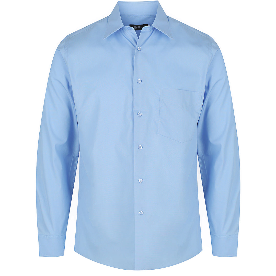 Identitee The Rodeo Shirt | Mens | Short & Long Sleeve Mid Blue Shirts & Tops