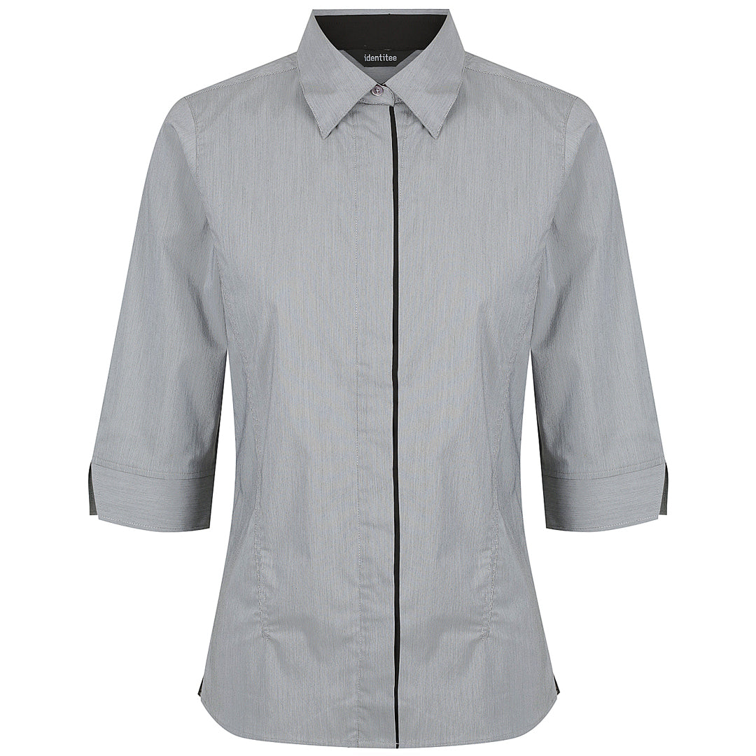 Identitee The Stella Shirt | Ladies | 3/4 & Long Sleeve Black/White Shirts & Tops