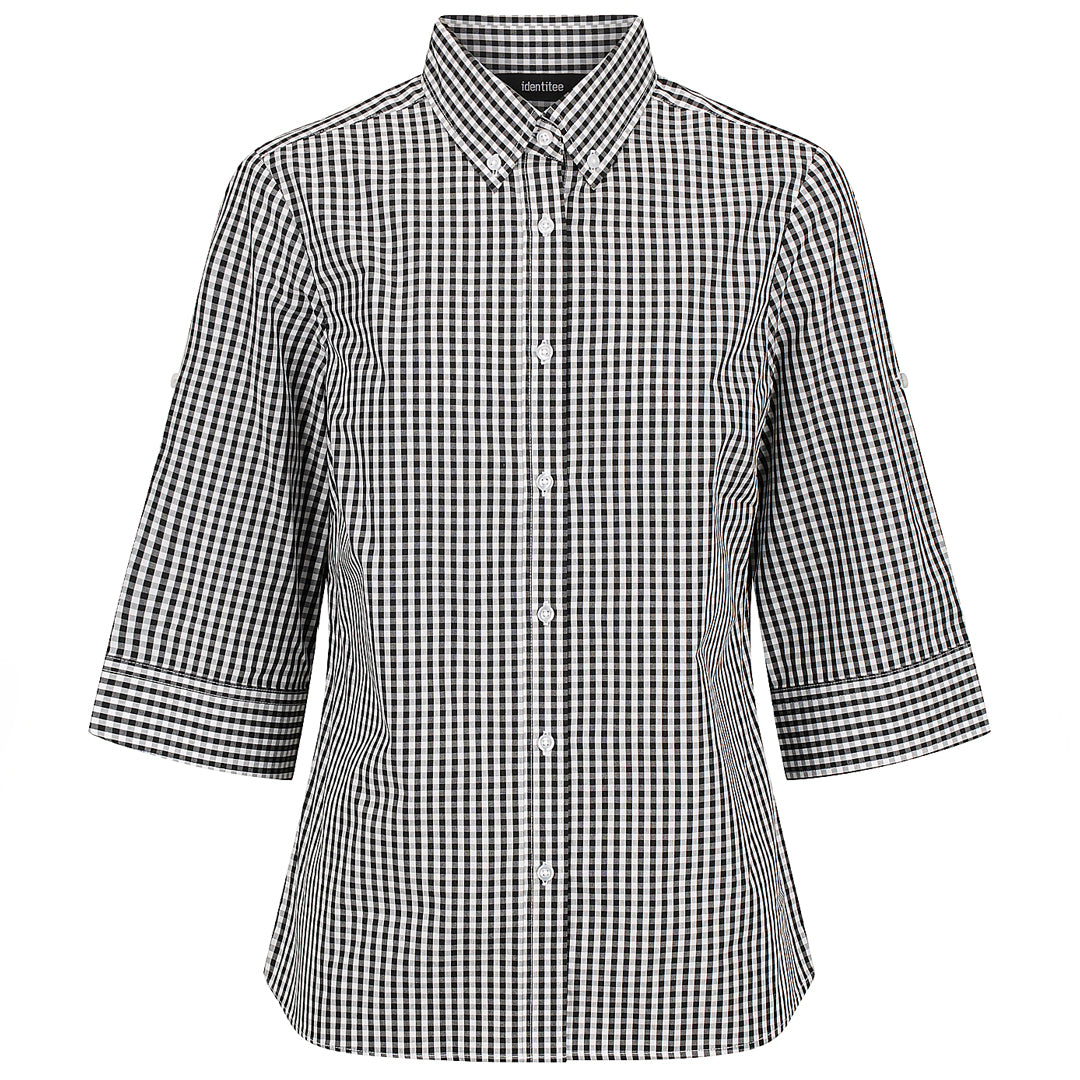Identitee The Miller Shirt | Ladies | 3/4 Sleeve Black Shirts & Tops