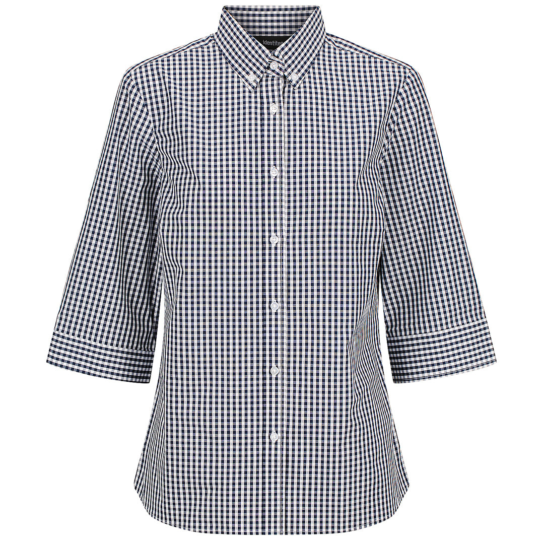 Identitee The Miller Shirt | Ladies | 3/4 Sleeve Navy Shirts & Tops
