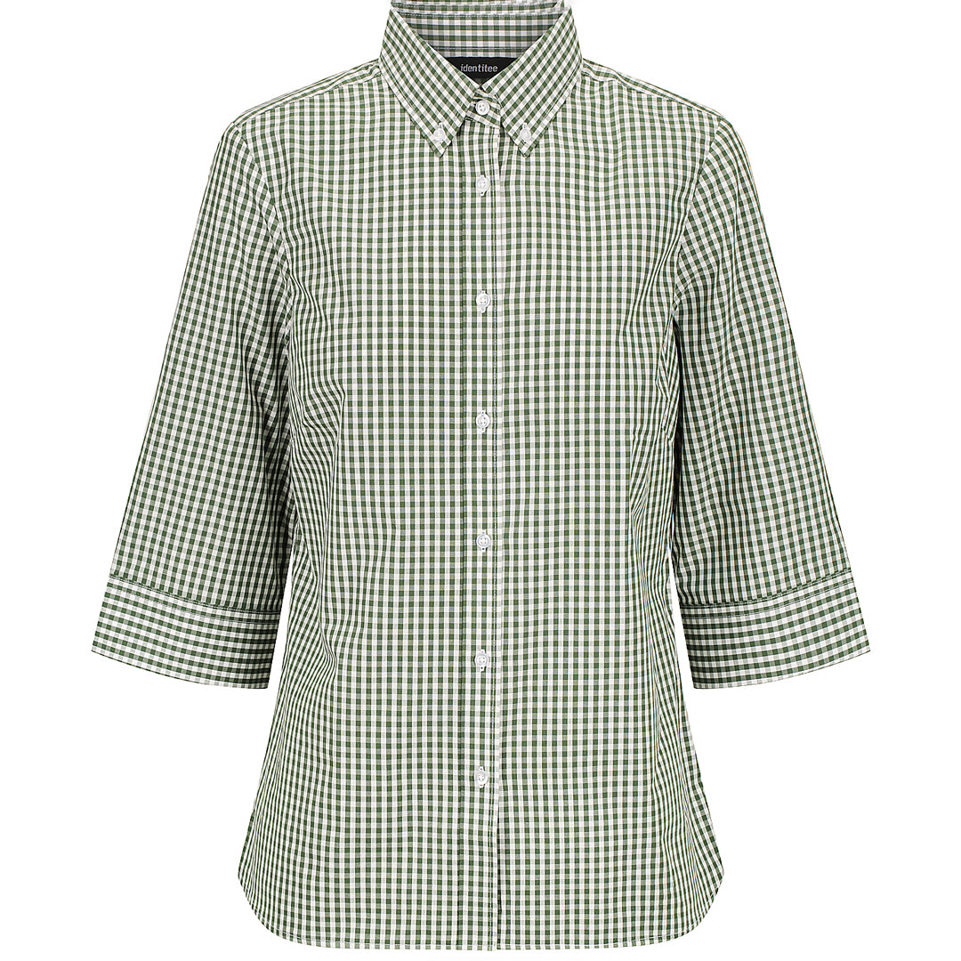Identitee The Miller Shirt | Ladies | 3/4 Sleeve Racing Green Shirts & Tops
