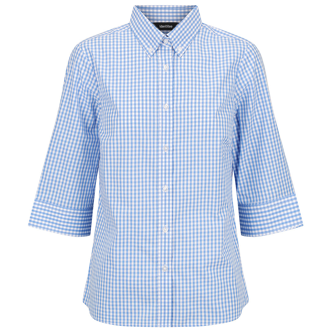 Identitee The Miller Shirt | Ladies | 3/4 Sleeve Sky Shirts & Tops