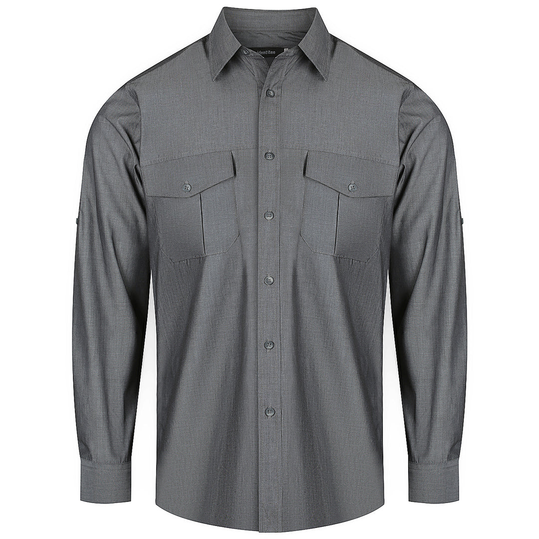 Identitee The Jasper Shirt | Mens | Short & Long Sleeve Graphite Shirts & Tops