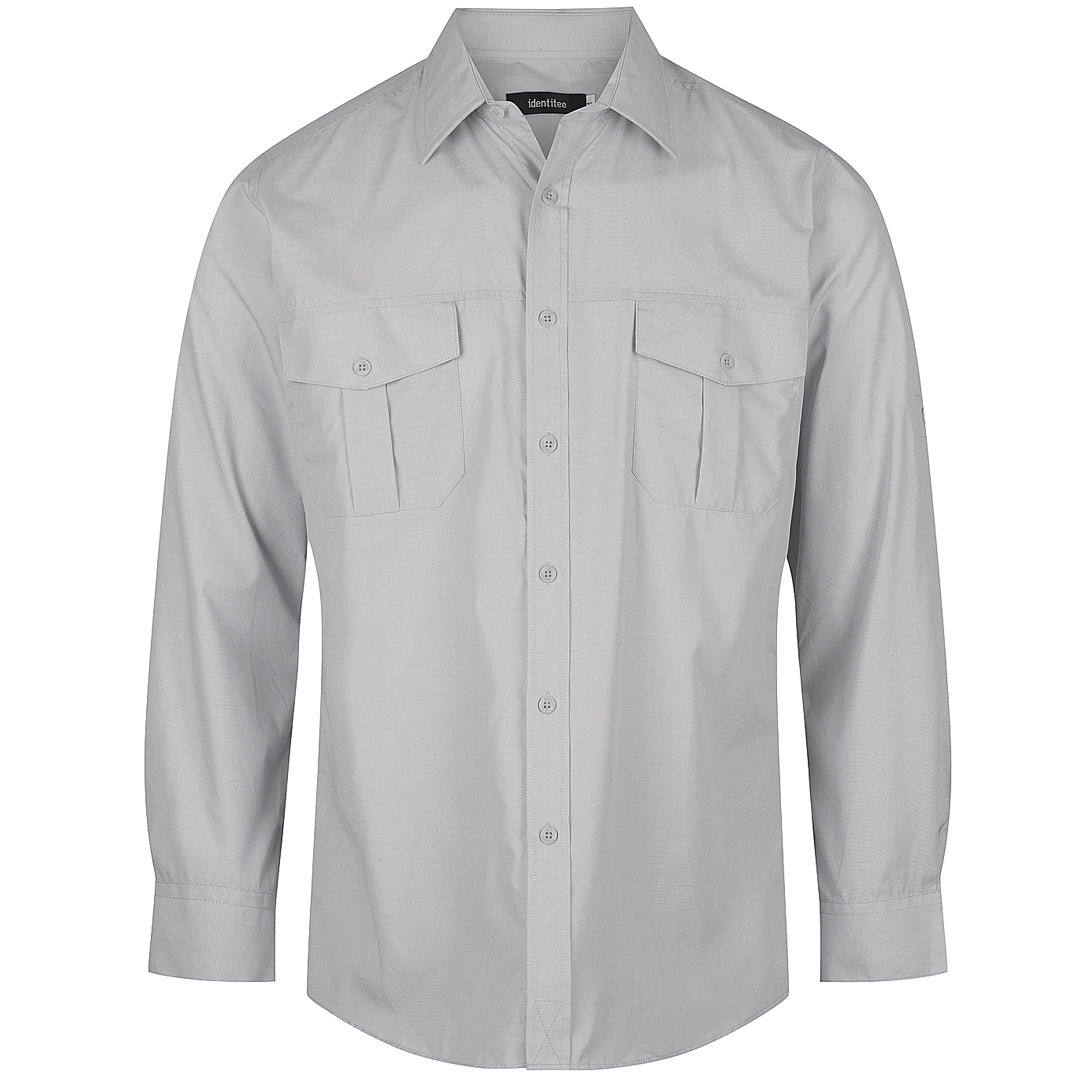 Identitee The Jasper Shirt | Mens | Short & Long Sleeve Grey Shirts & Tops