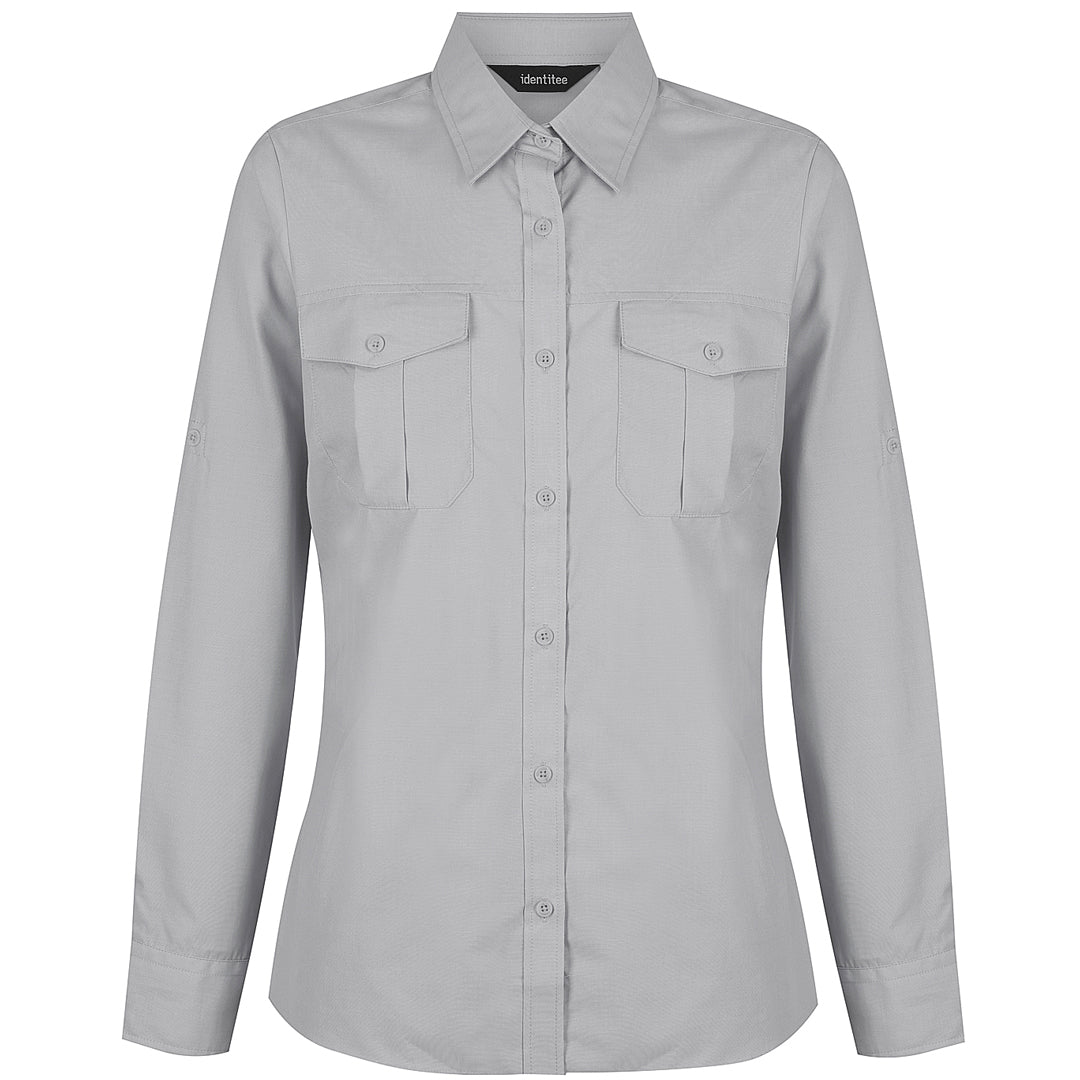 Identitee The Jasper Shirt | Ladies | Short & Long Sleeve Grey Shirts & Tops