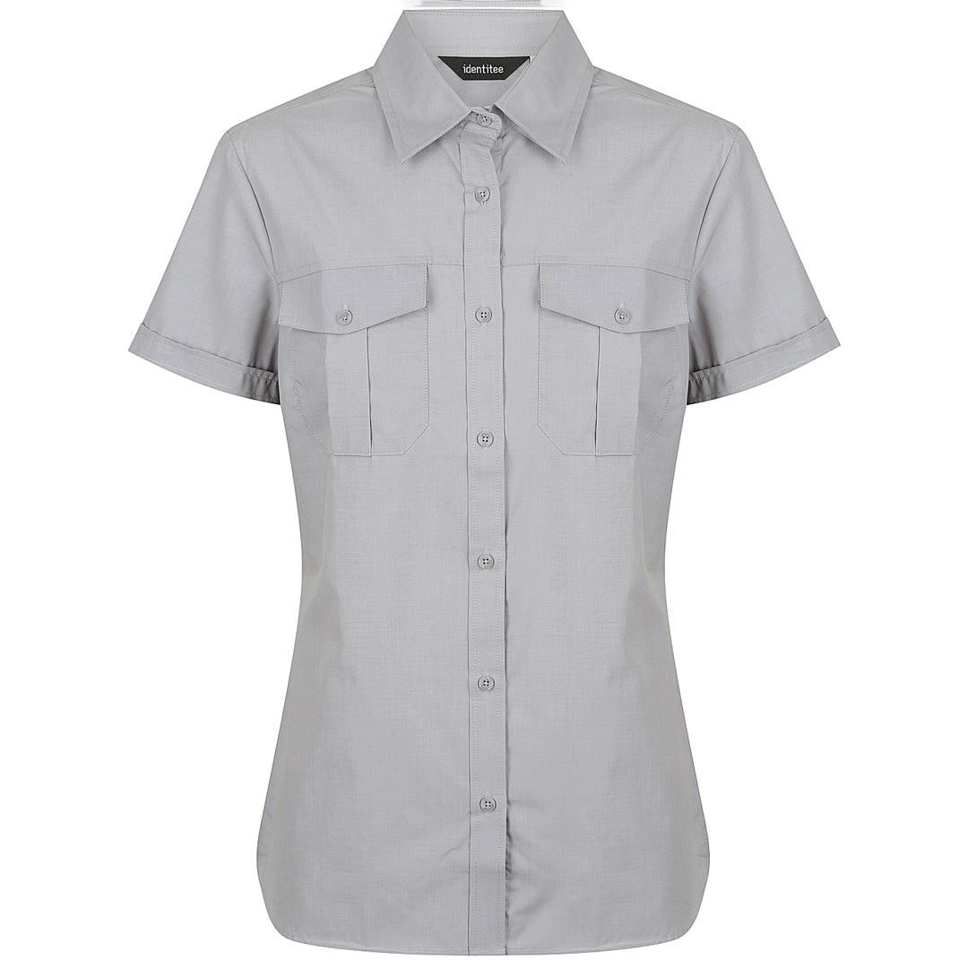 Identitee The Jasper Shirt | Ladies | Short & Long Sleeve Grey Shirts & Tops