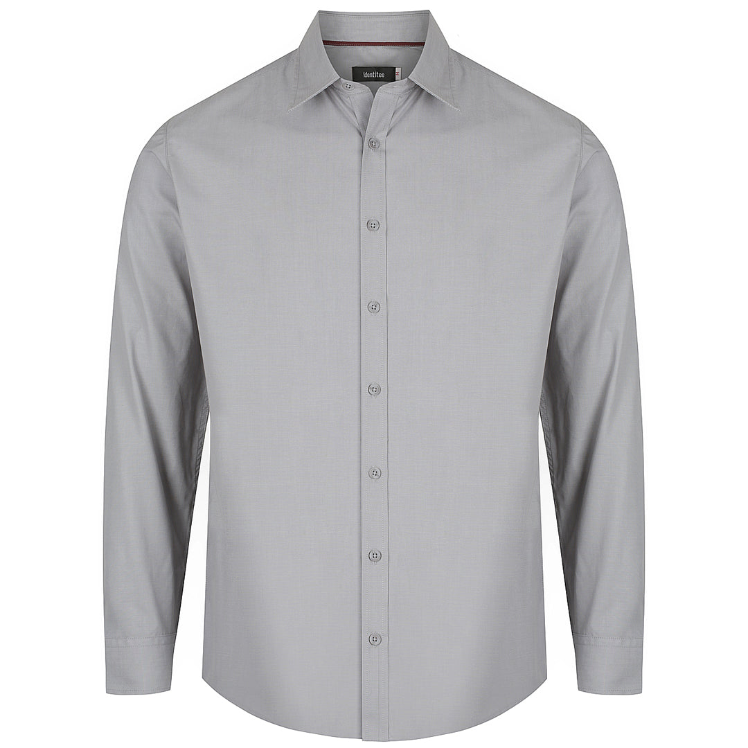 Identitee The Felix Shirt | Mens | Long Sleeve Grey Shirts & Tops