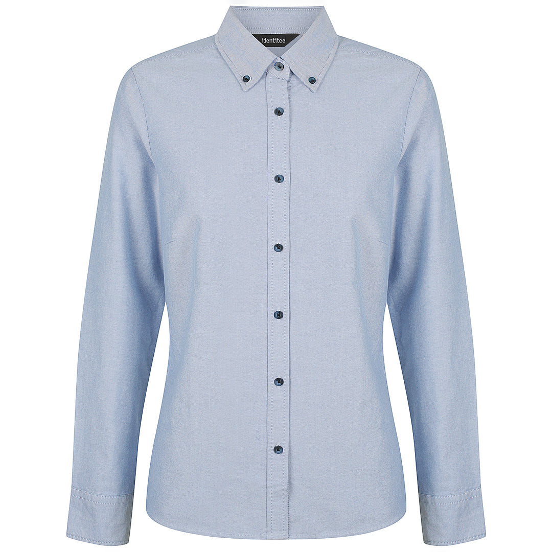 Identitee The Reuben Shirt | Ladies | 3/4 & Long Sleeve Light Blue Shirts & Tops