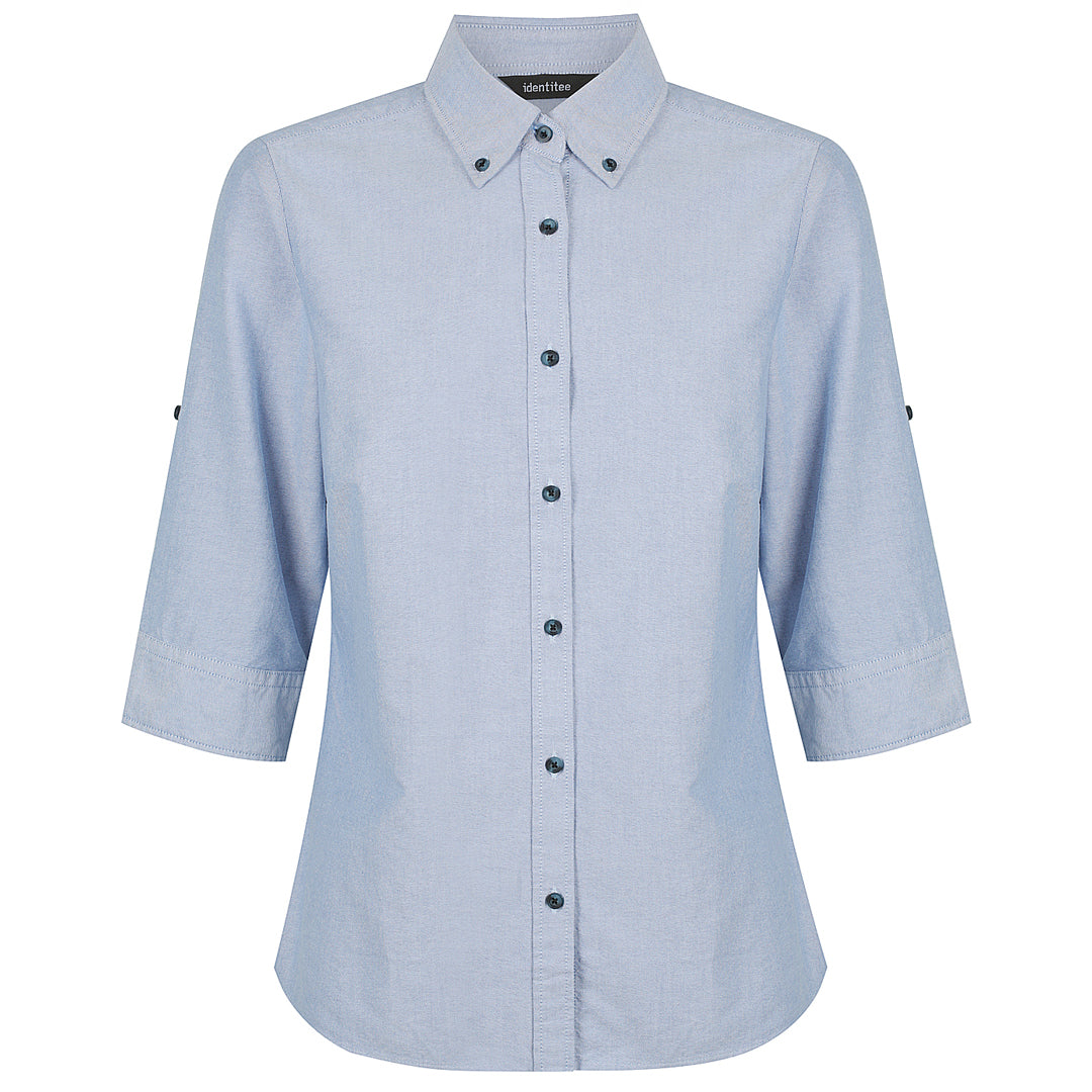 Identitee The Reuben Shirt | Ladies | 3/4 & Long Sleeve Light Blue Shirts & Tops
