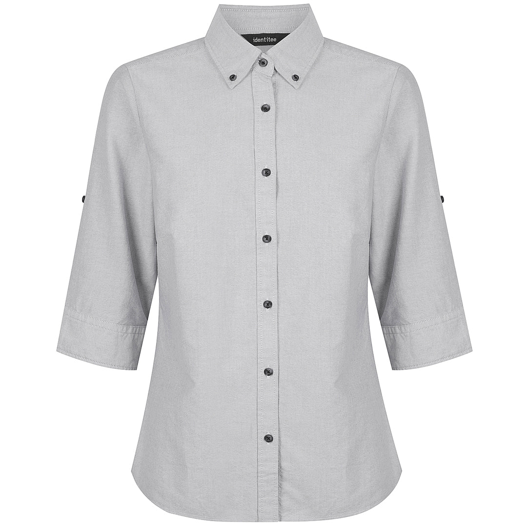 Identitee The Reuben Shirt | Ladies | 3/4 & Long Sleeve Grey Shirts & Tops