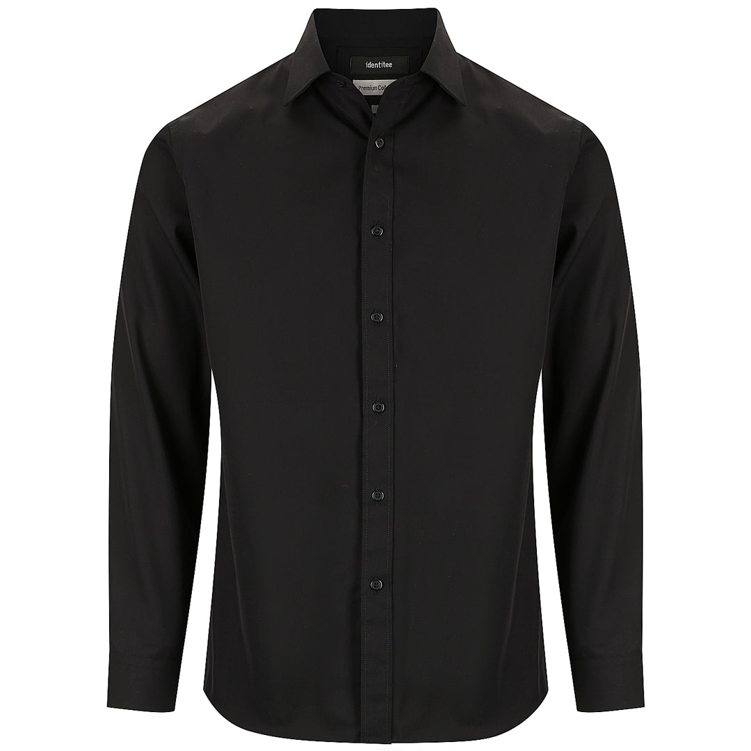Identitee The Kingston Shirt | Mens | Long Sleeve Black Shirts & Tops