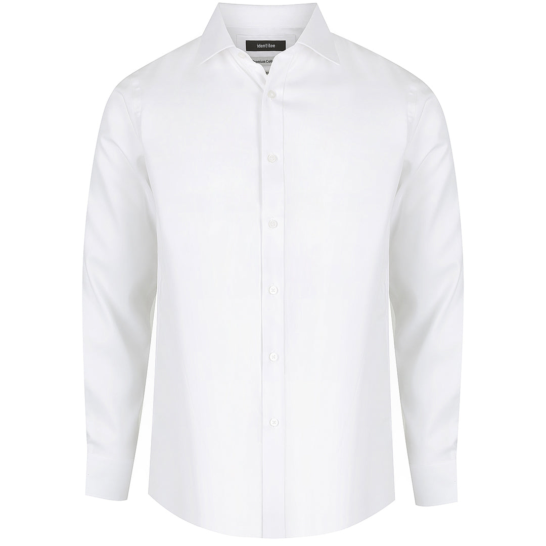 Identitee The Kingston Shirt | Mens | Long Sleeve White Shirts & Tops